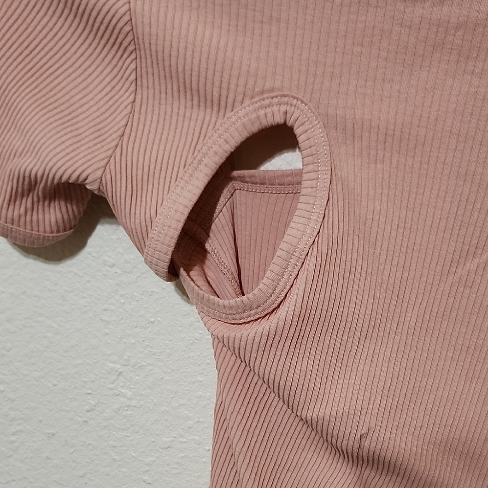 John Elliott Pink Fitted Short Sleeve Tee - Picture 8 of 10
